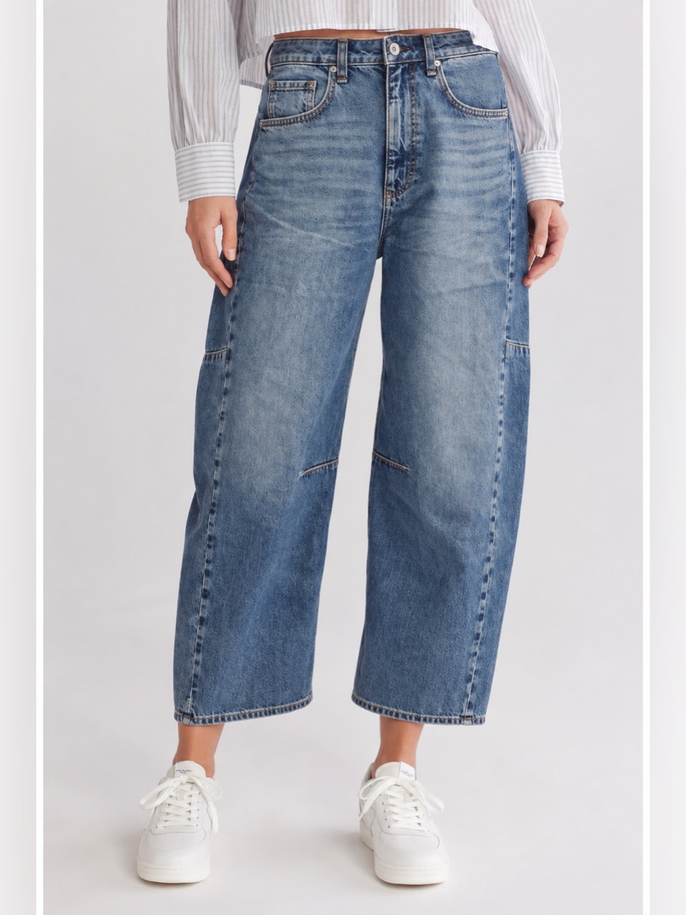 RAG & BONE The Chase High Rise Barrel Jean in Lea